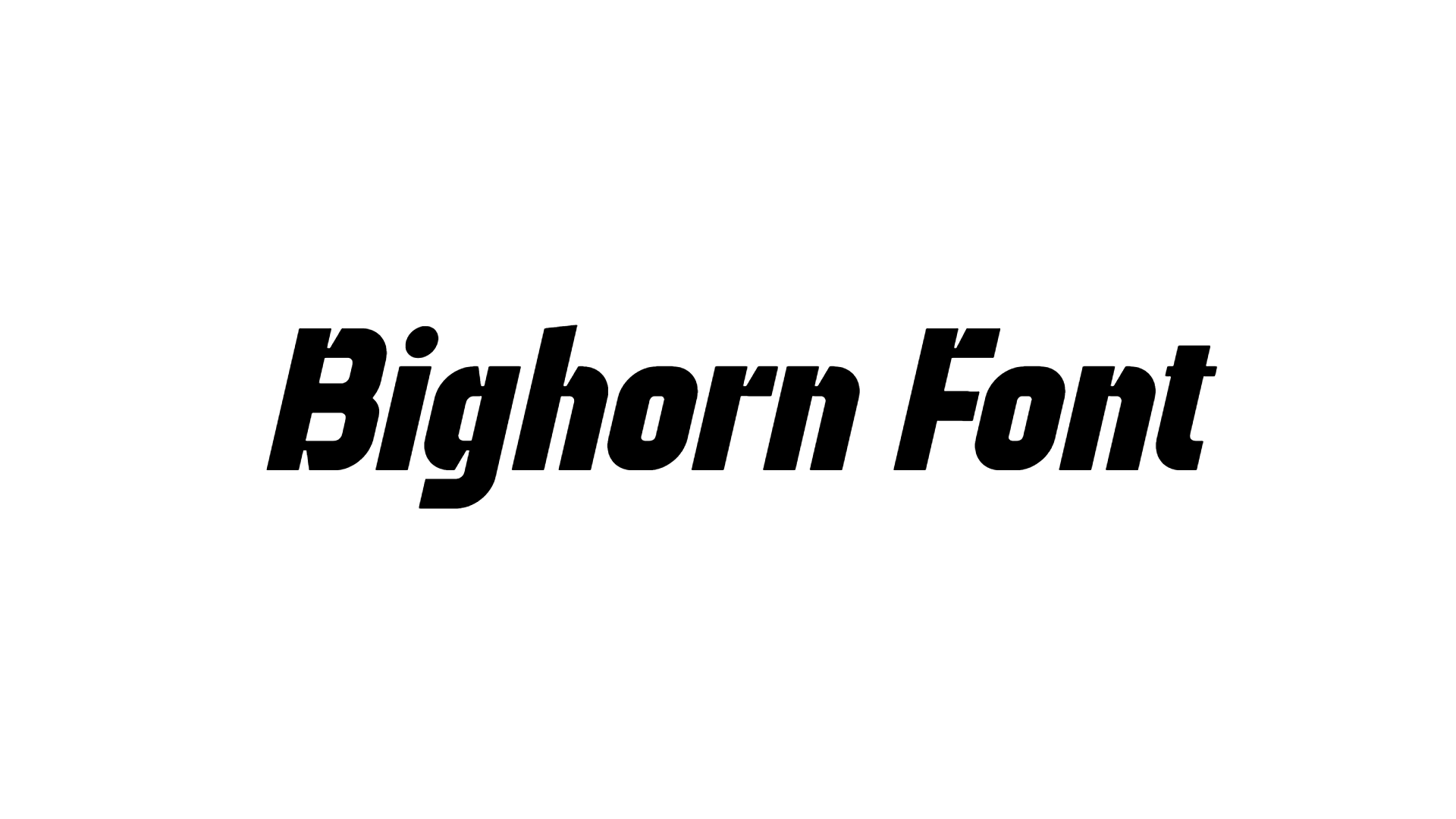 Bighorn Font preview