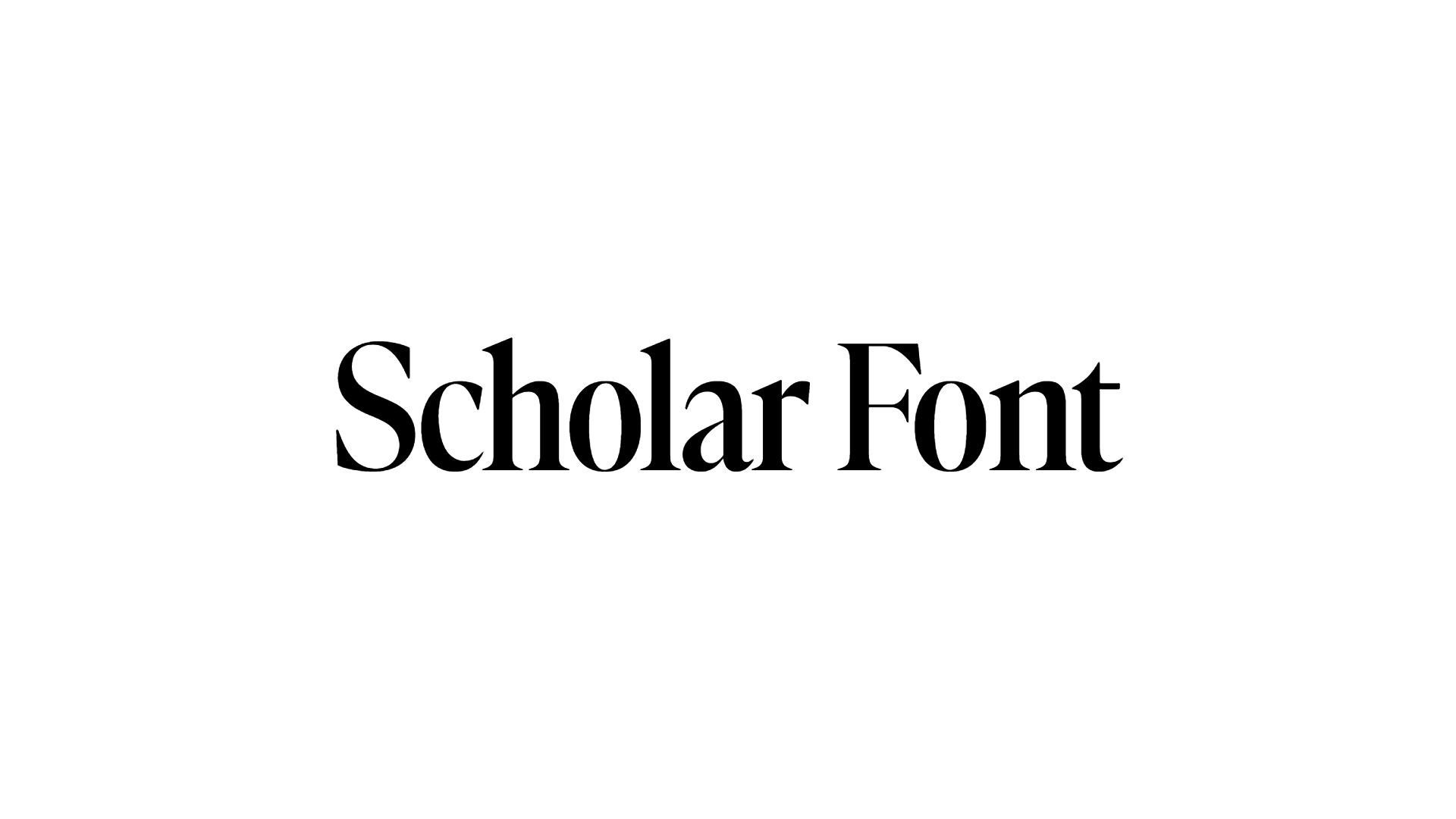 Scholar Font preview